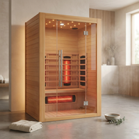 Heliox LuminaWood Infrared Sauna Cabin — Studio Shot