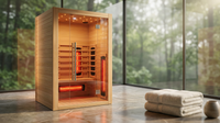 Heliox LuminaWood Infrared Sauna Cabin — Lifestyle