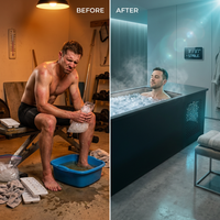 PolarEdge Monolith X Integrated Cold Plunge — Before & After