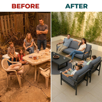 Solterra Luxe Outdoor Lounge Set — Before & After