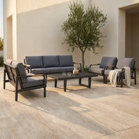 Solterra Luxe Outdoor Lounge Set — Studio Shot