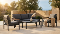 Solterra Luxe Outdoor Lounge Set — Lifestyle