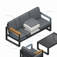 Solterra Luxe Outdoor Lounge Set — How It Works