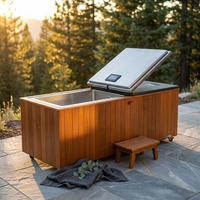 TimberChill Glacier Pro Cedar Cold Plunge — Studio Shot