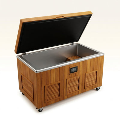 Cedar Cold Plunge Built for Daily Recovery, 304 Stainless Steel Basin, Multi-Stage Filtration, Insulated Lid