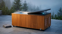 TimberChill Glacier Pro Cedar Cold Plunge — Lifestyle