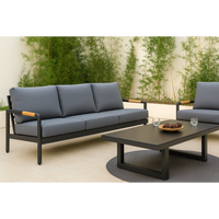 Outdoor Lounge Set Built to Last, Powder-Coated Aluminum Frame, All-Weather Cushions, 4-Piece